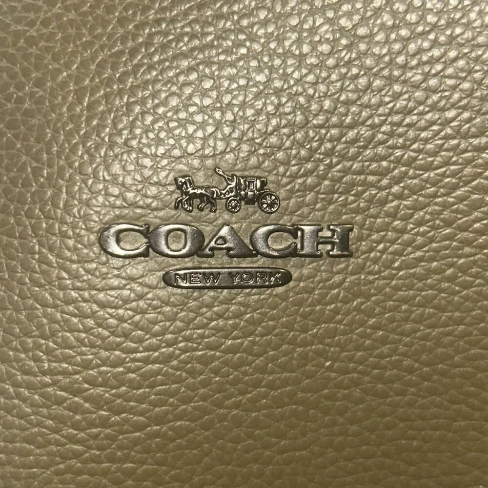 Authentic COACH Mollie 25 Tote Bag 22 In olive green - Picture 13 of 13